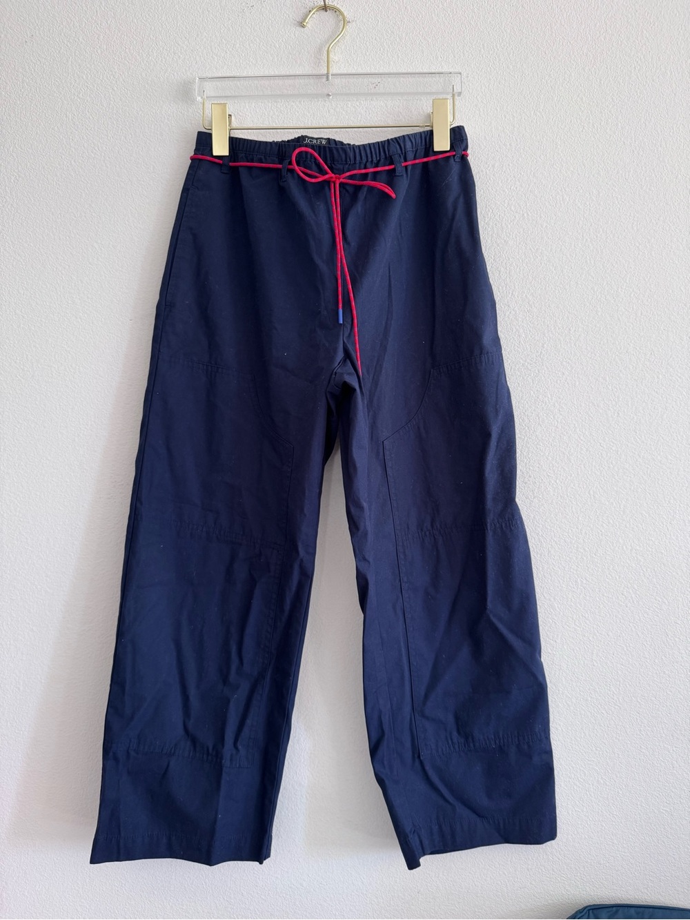 NWT J Crew Luna Pants With Removable Paracord In Navy Size XXS